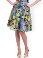 11461758444960-SASSAFRAS-Multicoloured-Floral-Print-Silk-A-Line-Skirt-5851461758444396-1