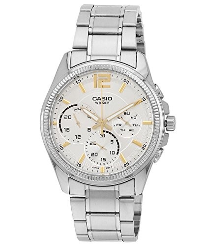 Casio Enticer Analog White Dial Women's Watch - MTP-E305D-7AVDF(A993)