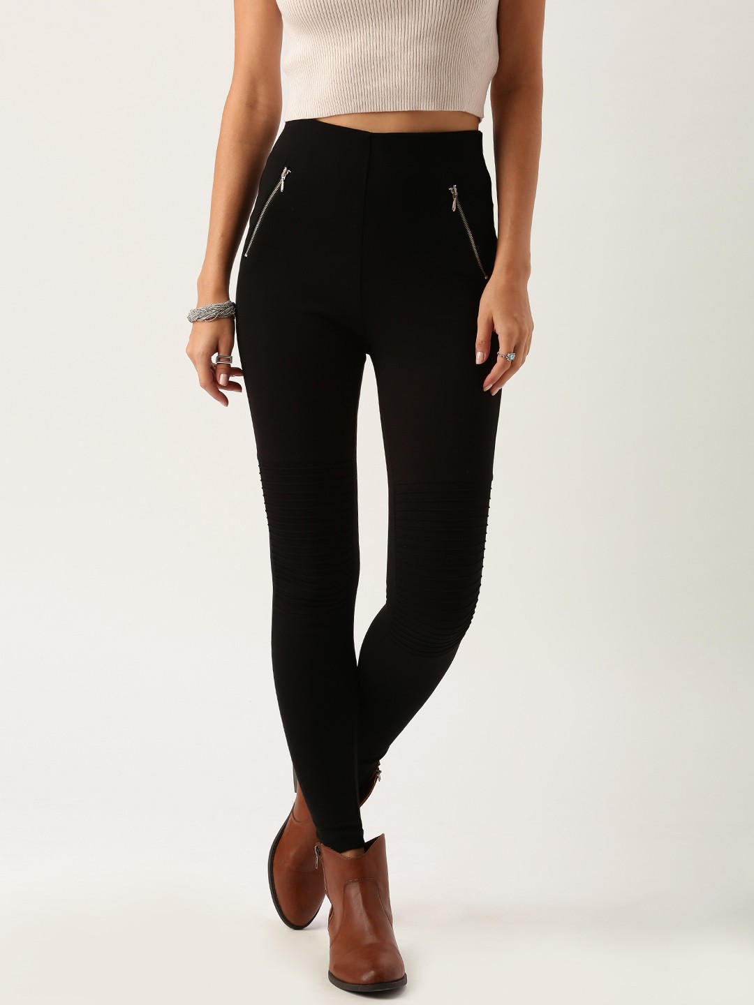 All About You By Deepika Padukone Black Casual Trousers