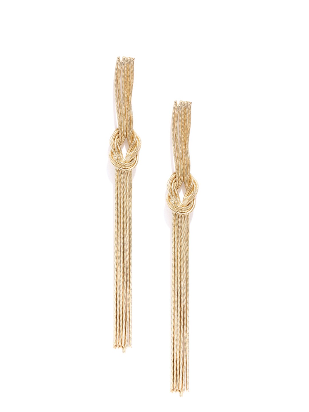 Accessorize Gold-Toned Multistranded Drop Earrings