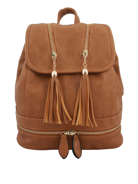 20Dresses Women Brown Solid Backpack