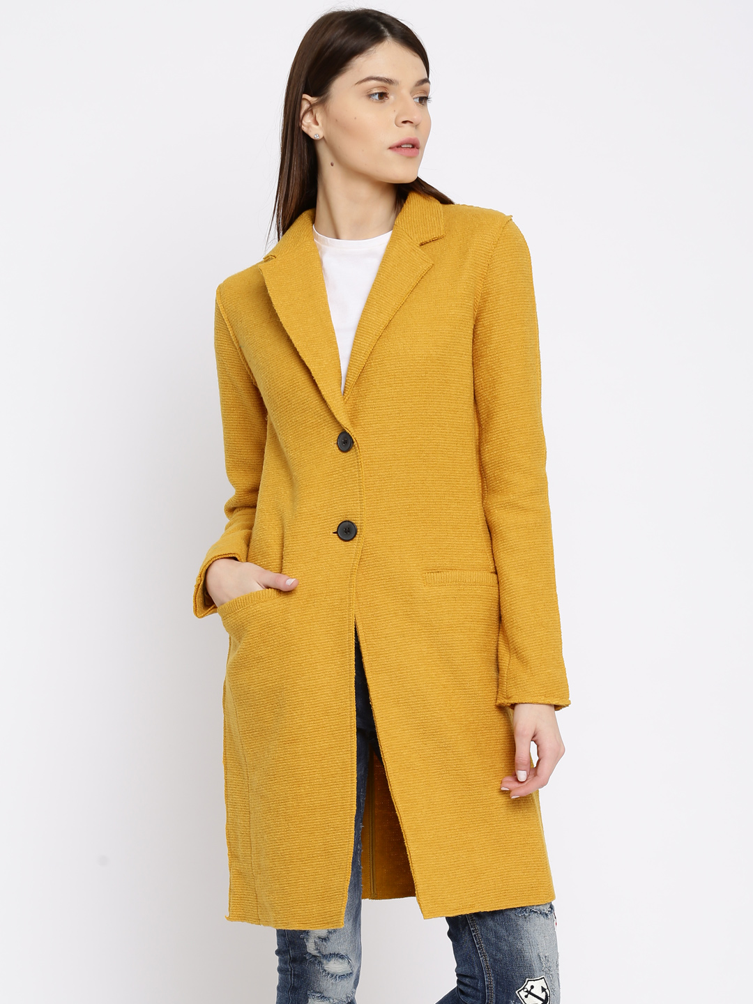 ONLY Mustard Yellow Coat
