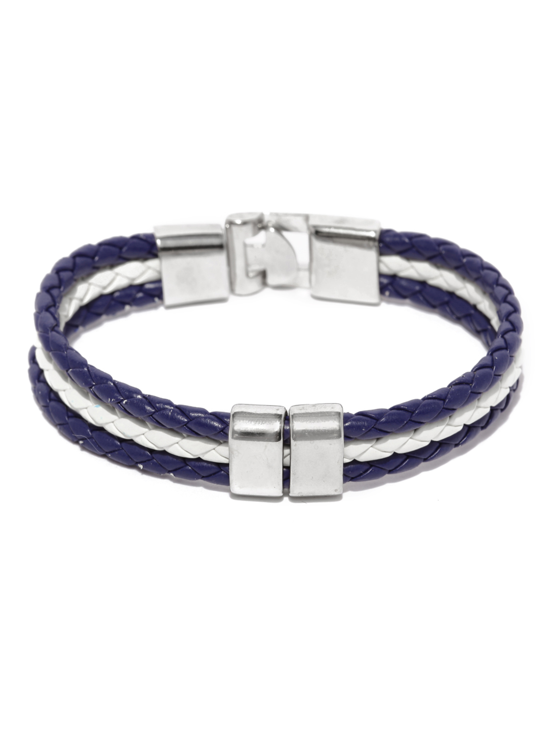 ToniQ Men Blue & White Bracelet