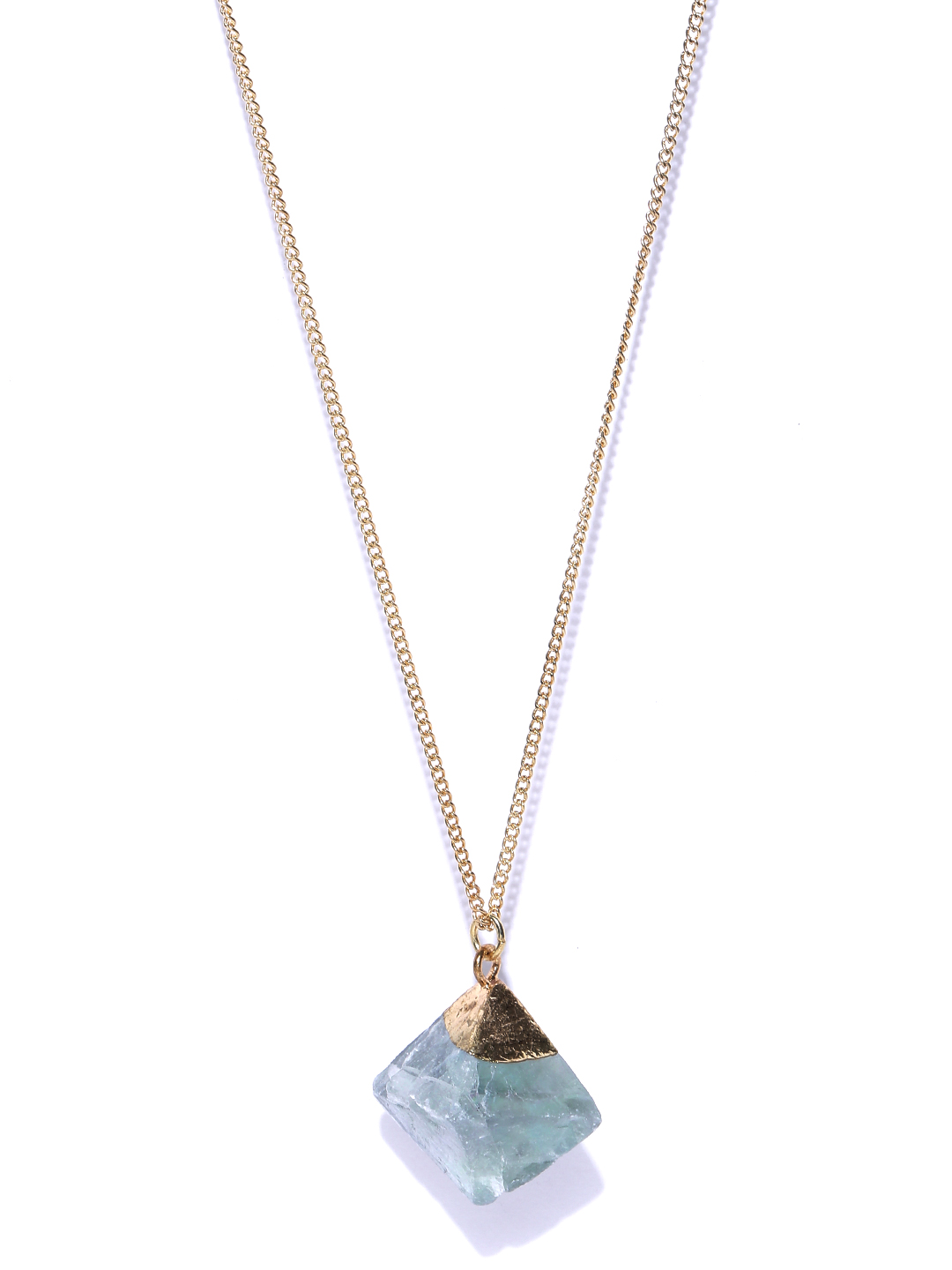 Accessorize Gold-Toned Stone-Studded Matinee Necklace