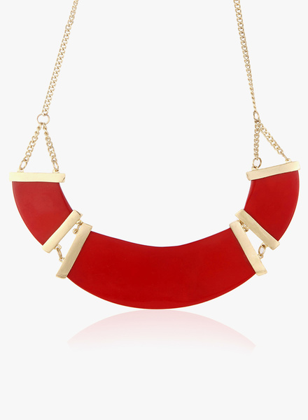 Red Alloy Necklace