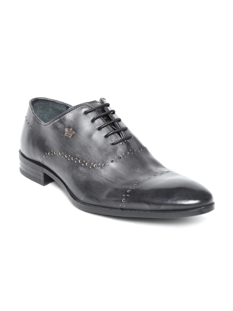Louis Philippe Men Black Genuine Leather Formal Shoes