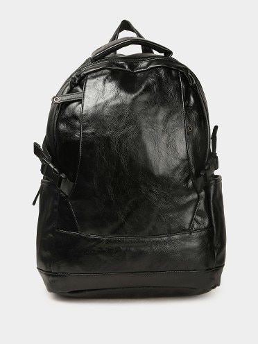 abof Unisex Black Backpack