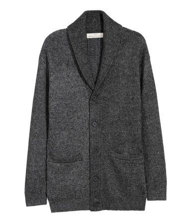 HM grey knitted cardigan