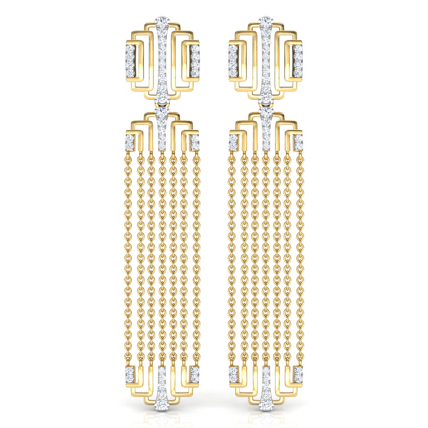 Liberty Linear Drop Earrings from the Bombay Deco collection