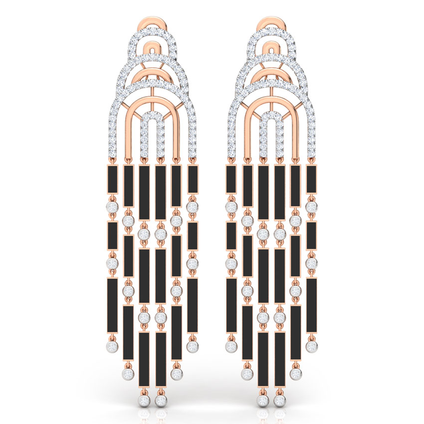 Bella Curvilinear Drop Earrings from the Bombay Deco collection