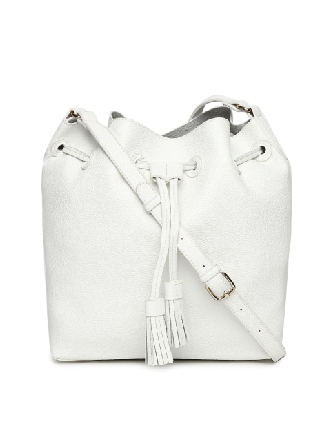 FOREVER 21 White Solid Sling Bag