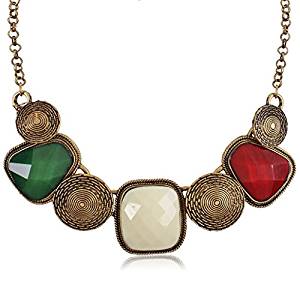 Shining Diva Fashion Party Wear Modern Choker Statement Necklace For Girls and Women