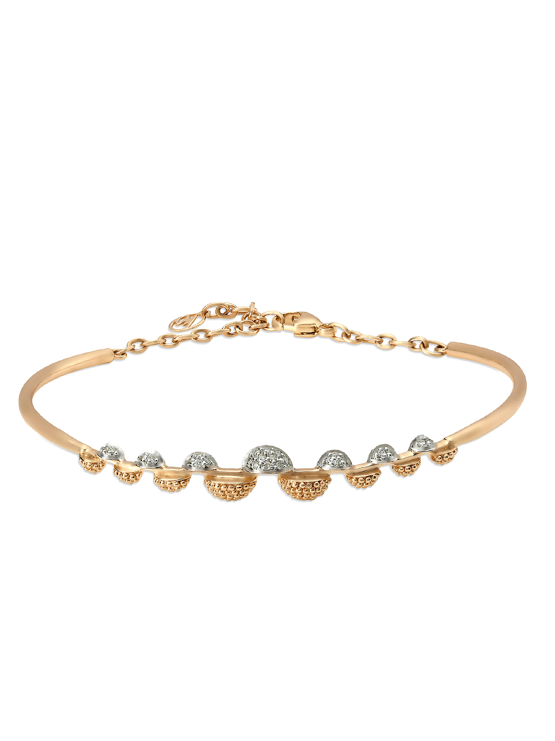 Buy Mia By Tanishq 6.96 G 14 Karat Gold Precious Bracelet With Diamonds &  Onyx Cabochon - Bracelet Diamond for Women 1358744 | Myntra