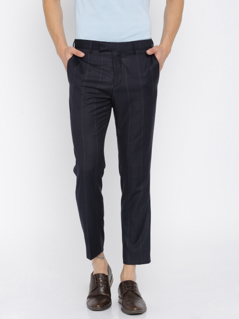 Buy Men Cream Solid Regular Fit Formal Trousers Online - 79913 | Peter  England