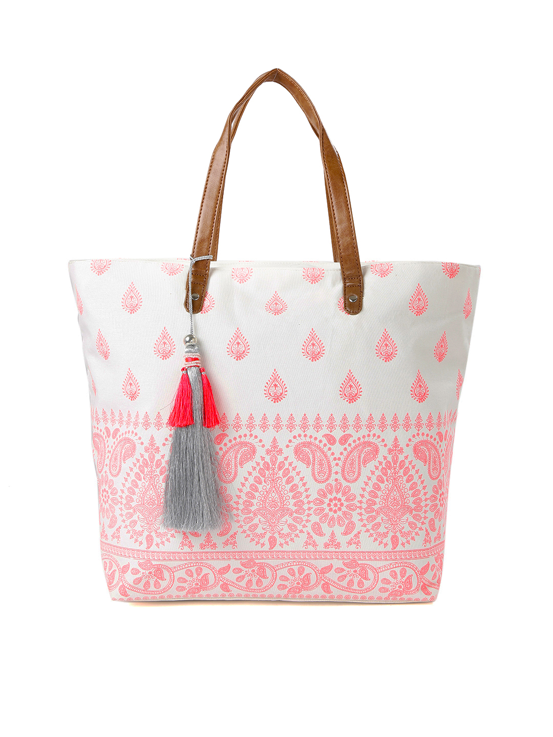 Accessorize Pink & White Printed Shoulder Bag