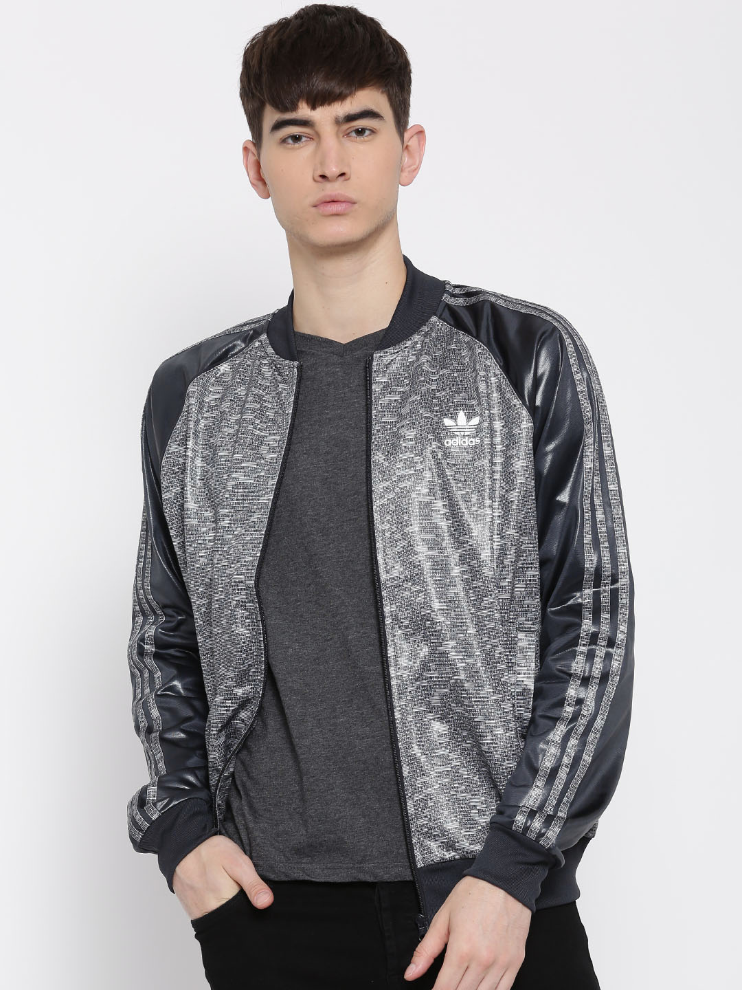 Adidas Originals Grey ES SST TT Printed Jacket