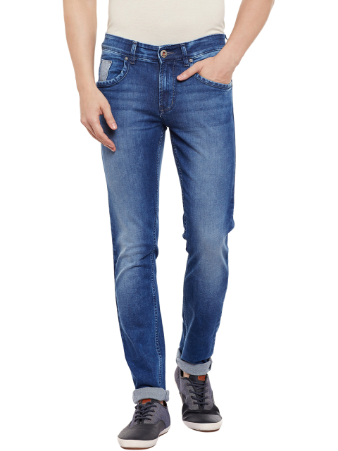 Numero Uno Men Blue Skinny Fit Low-Rise Clean Look Jeans
