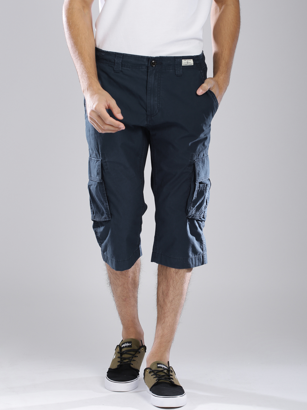 Tommy Hilfiger Navy Relaxed Fit Cargo Shorts