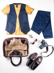 Profession: Photographer | Wardrobe staples: Comfortable slip-on shoes & textured/patterned waistcoats