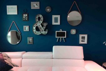 Feature wall decoration to draw attention