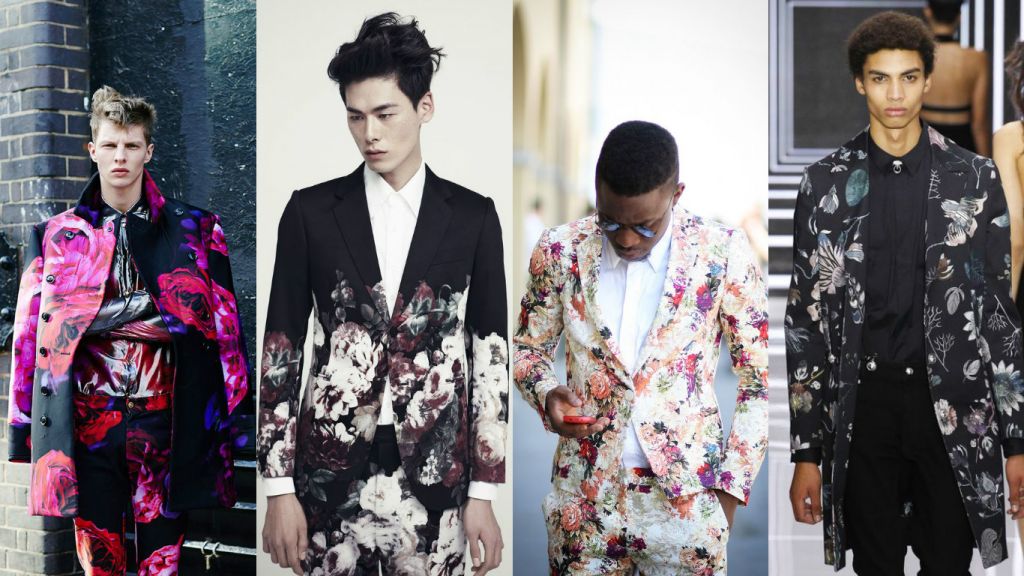 Loving the prints on these dapper suits!
