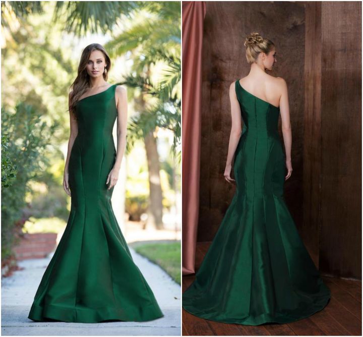 Look jaw dropping in this dramatic design by Colors Dress 1739. Brandishes in a sleeveless, one shoulder strap, asymmetrical neckline. The fitted bodice features princess seams for that elegant look.
