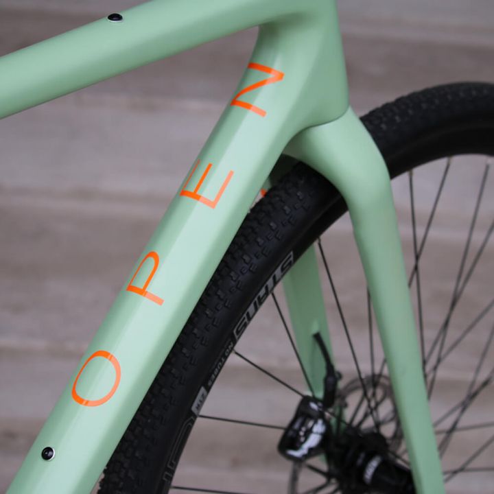 The OPEN U.P. Unbeaten Path Frameset RTP Custom Two-Color allows you to select your frame color and logo color, in gloss or satin finish options